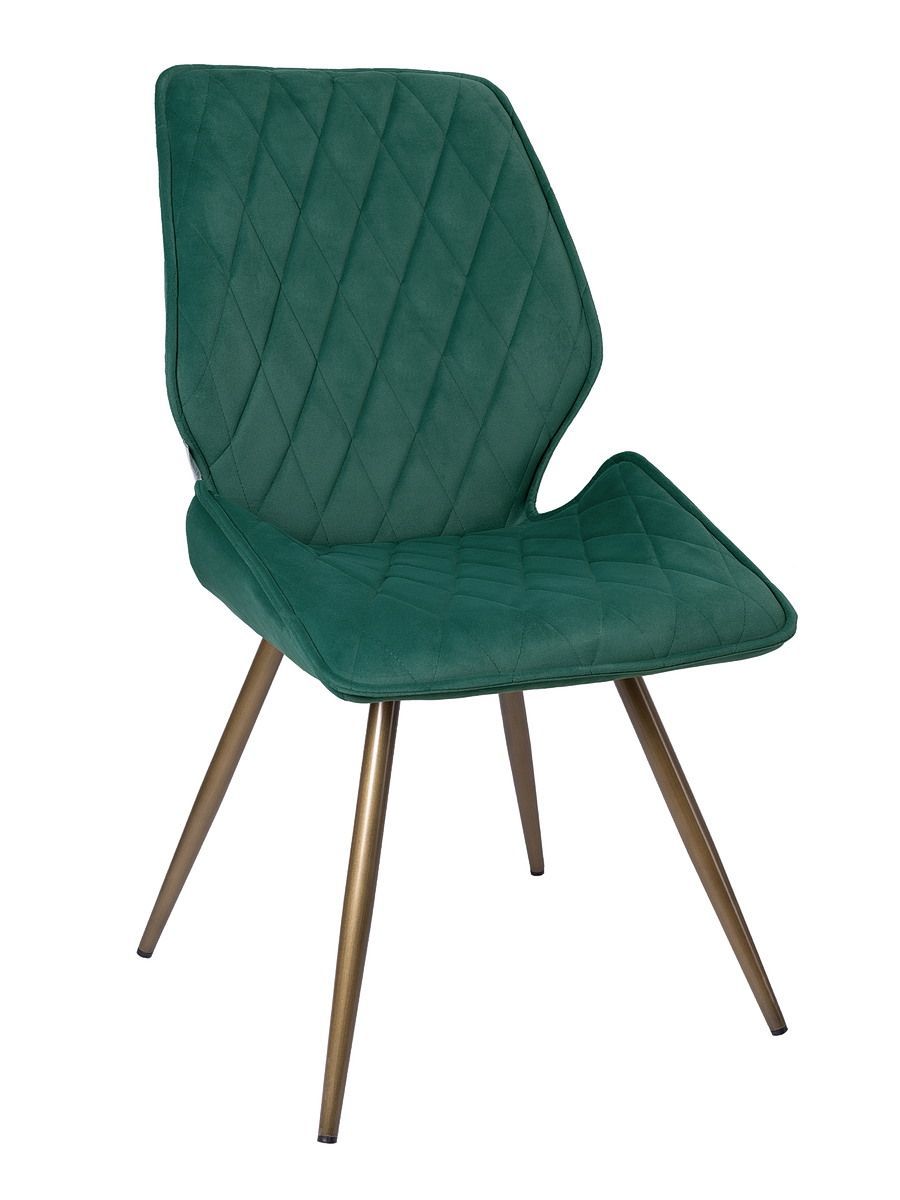 Стул мягкий поворотный 180, ИЗУМРУД-M420-36 велюр, каркас металл, бронза КРУГЛЫЙ DC231