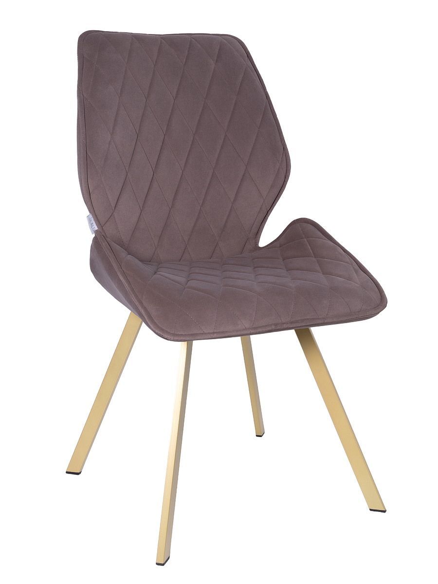 Стул мягкий поворотный 360, МОККО-M420-06 велюр, каркас металл, шампань КВАДРАТ DC233