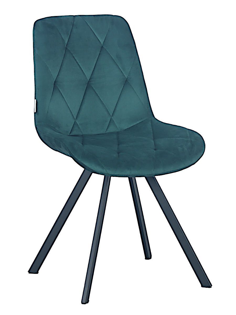 Стул мягкий поворотный, ИЗУМРУД-G62-18 велюр, каркас металл черный DC68