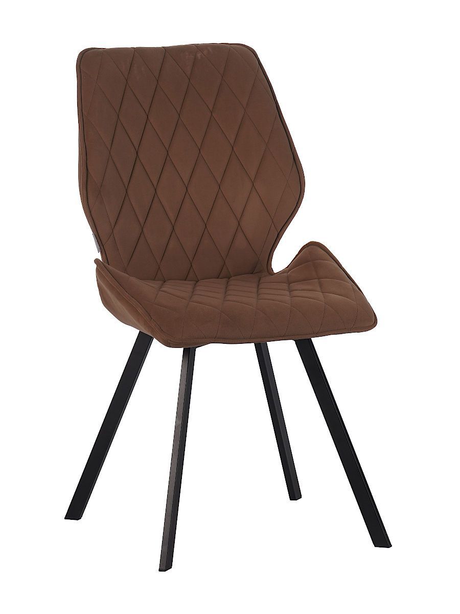 Стул мягкий, ЗОЛОТОЙ-M420-08 велюр, каркас металл, черный КВАДРАТ DC230