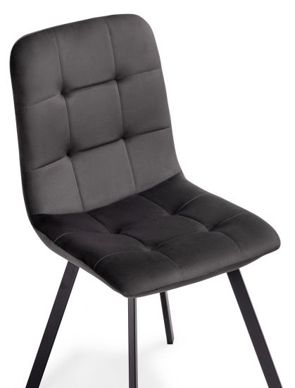 Стул Bruk dark gray - black