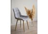 Стул на металлокаркасе Челси 360 К светло-серый (zd 960) - золотой np - 2