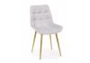 Стул на металлокаркасе Челси 360 К светло-серый (zd 960) - золотой np - 4