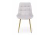 Стул на металлокаркасе Челси К светло-серый (zd 960) - золотой np - 4