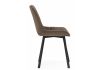Стул на металлокаркасе Челси П коричневый (zd 233) - черный np - 3