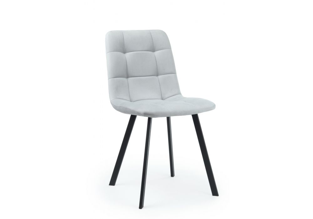 Стул на металлокаркасе Чилли светло-серый - черный