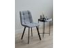 Стул на металлокаркасе Чилли светло-серый - черный - 2