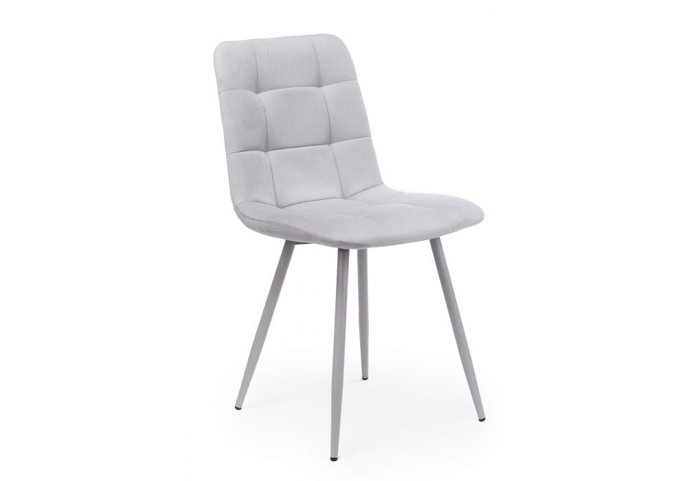 Стул на металлокаркасе Чилли светло-серый - серый