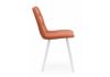 Стул на металлокаркасе Чилли терракотовый - белый - 5
