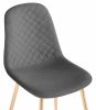 Стул Dabl dark gray - gold - 8