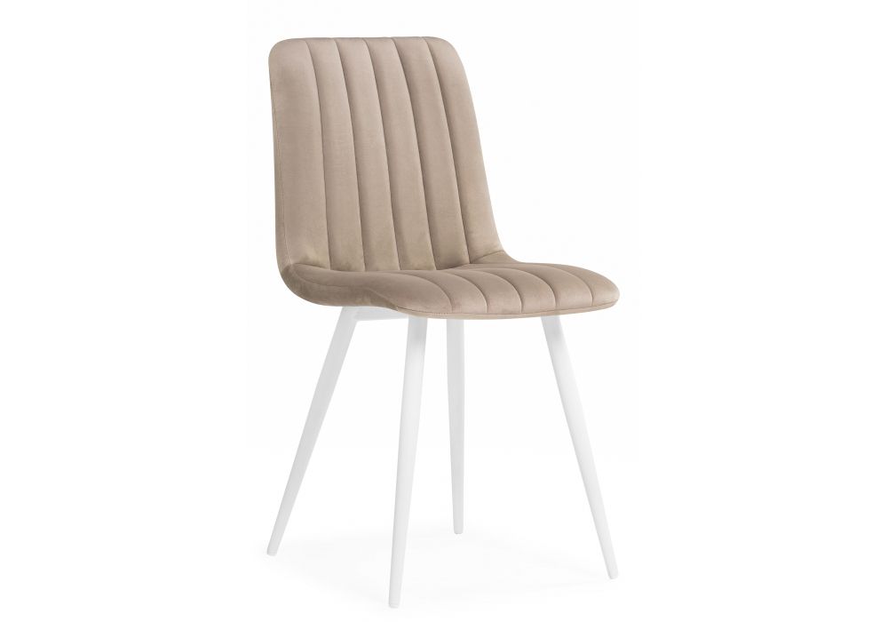 Стул на металлокаркасе Дани бежевый (zd 210) - белый np