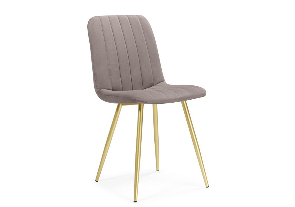 Стул на металлокаркасе Дани латте (zd 290) - золотой