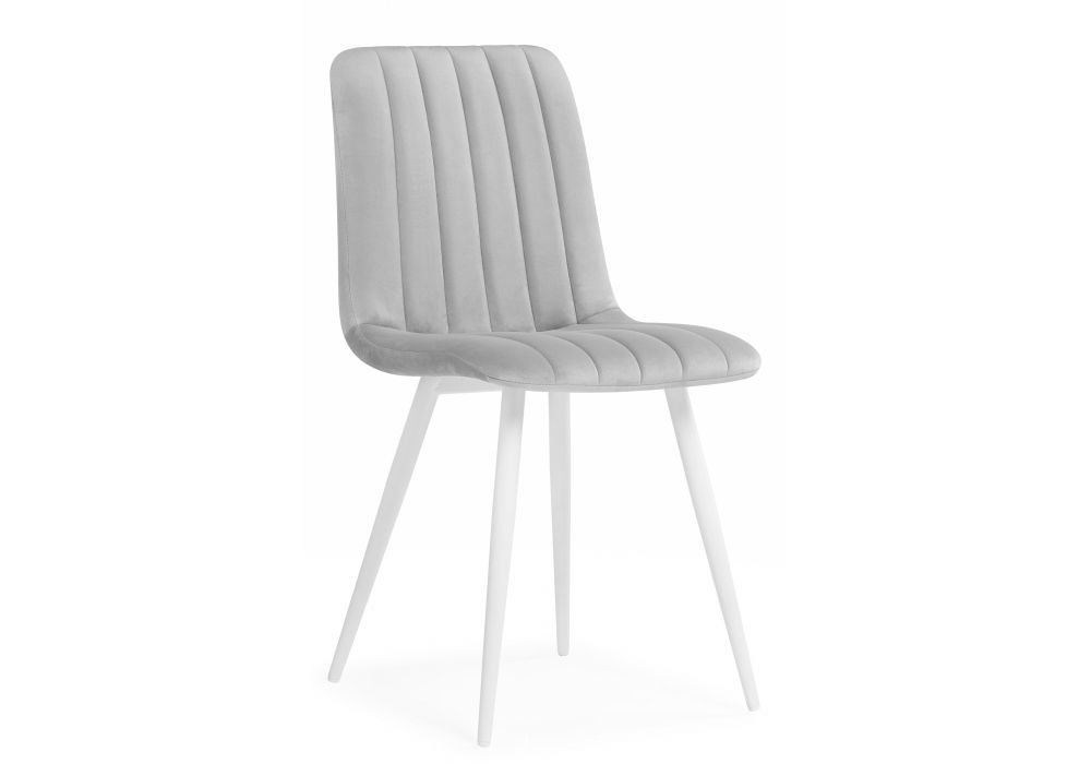 Стул на металлокаркасе Дани светло-серый (zd 960) - белый np