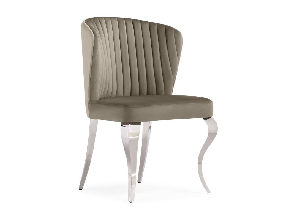 Стул Edwin light beige - steel