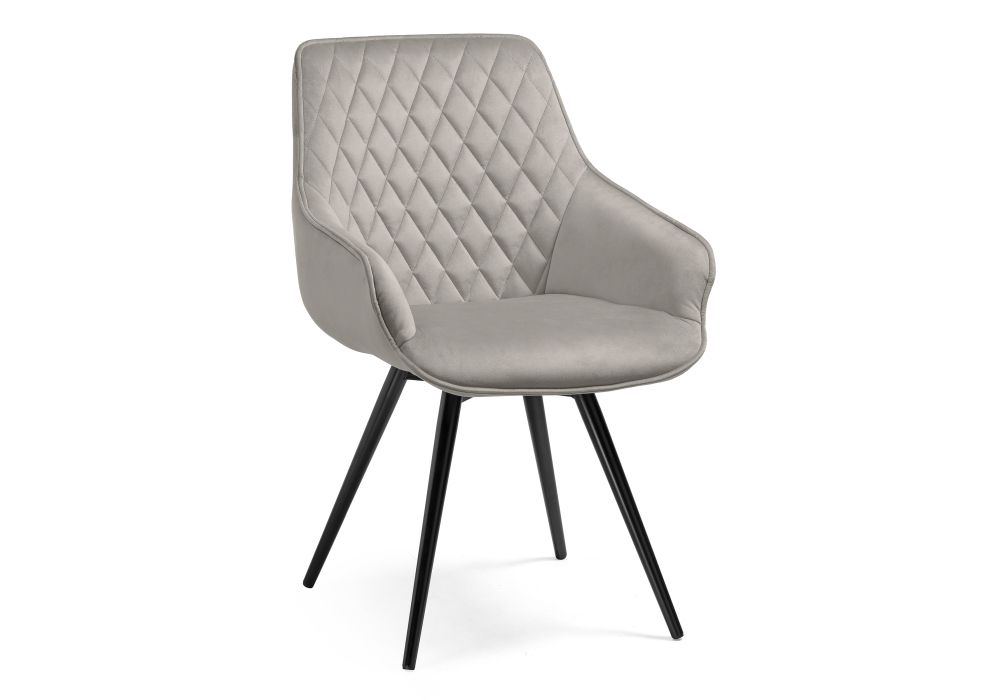 Стул Эгел серый - черный глянец