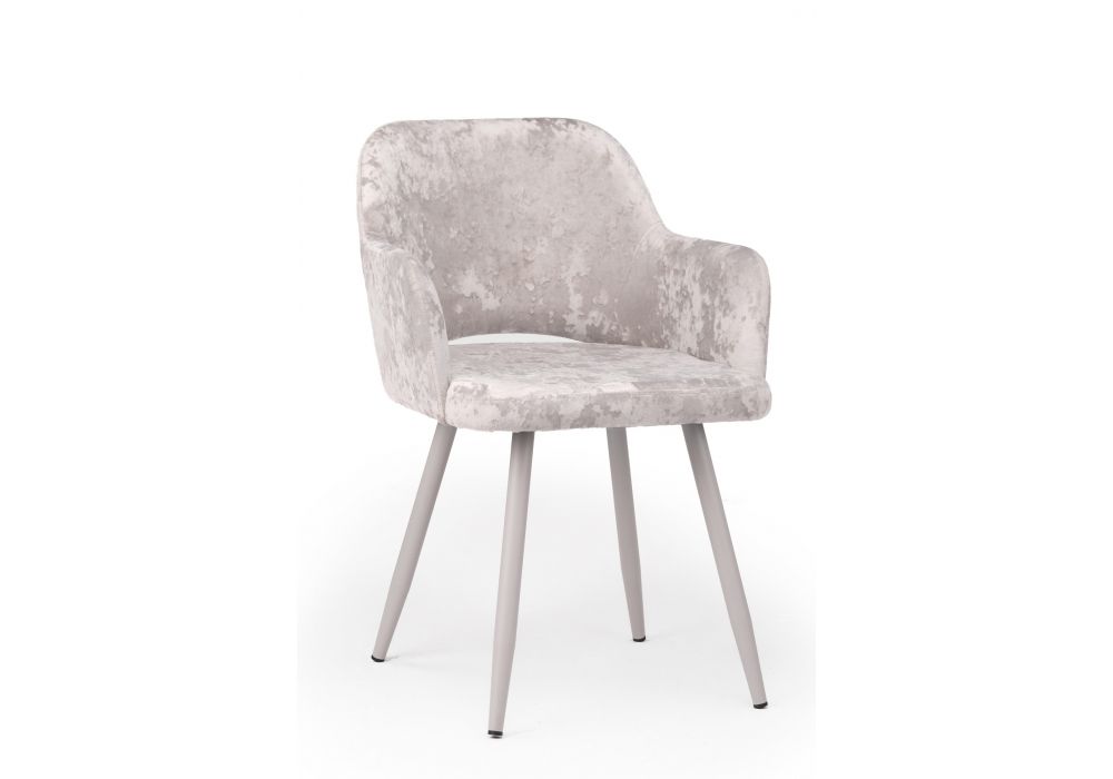 Стул на металлокаркасе Эолин латте (simple 008) - серый