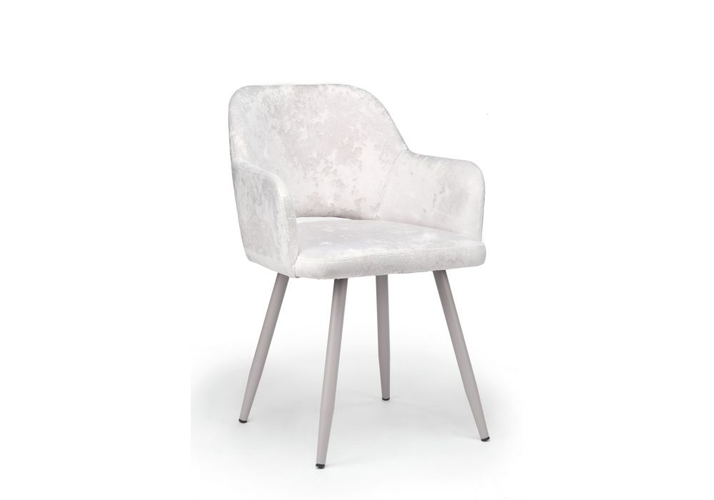 Стул на металлокаркасе Эолин светло-бежевый (simple 011) - серый