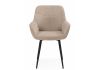 Стул на металлокаркасе Флюид бежевый (zd 210) - черный - 2