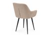 Стул на металлокаркасе Флюид бежевый (zd 210) - черный - 4