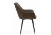 Стул на металлокаркасе Флюид коричневый (glory 08) - черный - 3