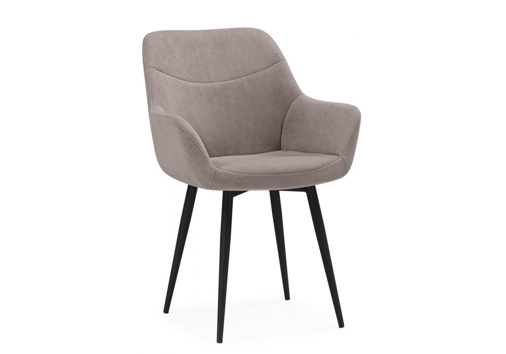 Стул на металлокаркасе Флюид латте (zd (290) - черный