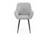 Стул на металлокаркасе Флюид светло-серый (zd 960) - черный - 2