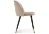 Стул Gabi dark beige - black - gold - 3