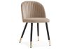 Стул Gabi dark beige - black - gold - 5