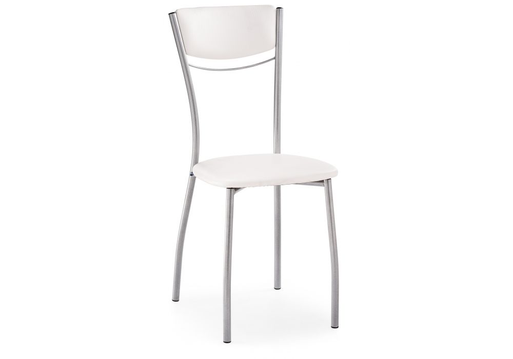 Стул Goki с мягкой спинкой белый полимер - светлый мусс