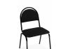 Стул на металлокаркасе Гумер ткань черный - черный глянец - 5