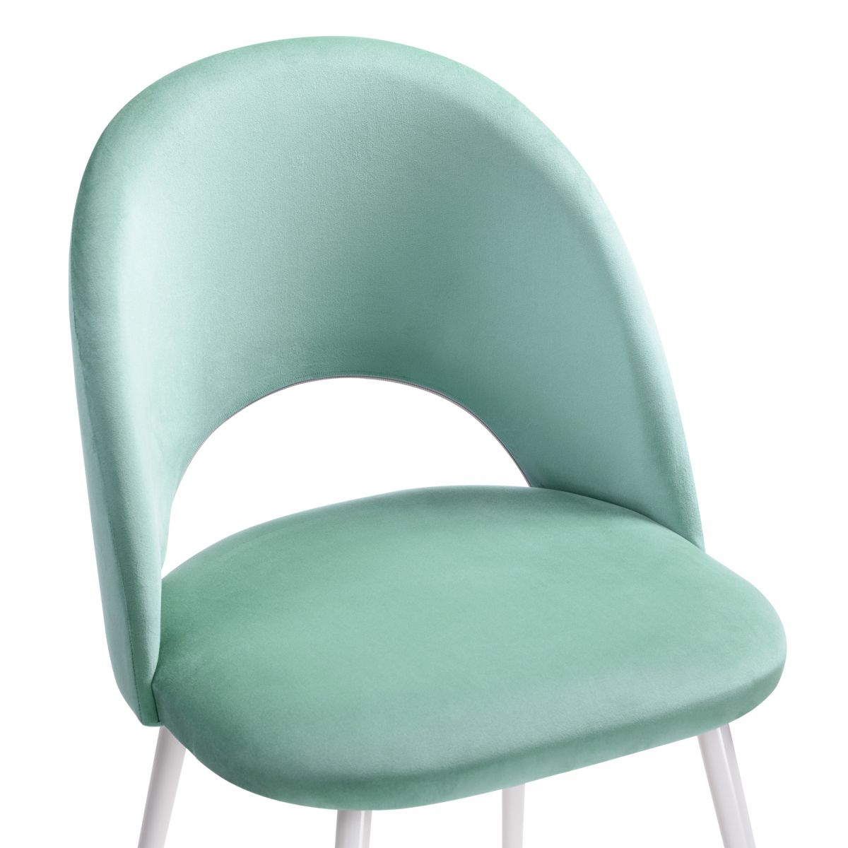 Стул Ирре confetti aquamarine - белый глянец