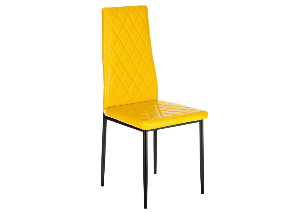 Стул на металлокаркасе Jams черный - желтый