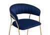 Стул Kamelia 1 dark blue - gold - 10
