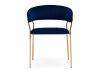 Стул Kamelia 1 dark blue - gold - 3