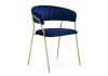 Стул Kamelia 1 dark blue - gold - 6