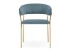 Стул Kamelia 1 light blue -gold - 2