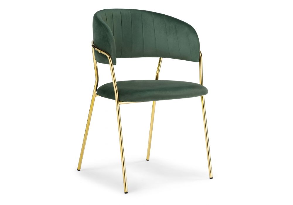 Стул Kamelia dark green - gold
