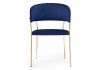 Стул Kamelia dark blue - gold - 2