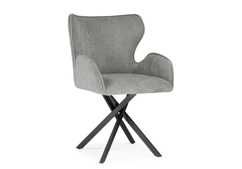 Стул на металлокаркасе Карлайл антрацитовый brendy stone 28 - черный