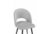 Стул на металлокаркасе Курбис светло-серый (zd 960) - черный - 5