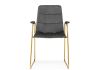 Стул Lana dark grey - gold - 2