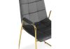 Стул Lana dark grey - gold - 6