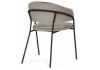 Стул на металлокаркасе Лукас бежевый - черный каркас - 4