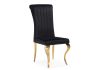 Стул Lund black - gold - 2