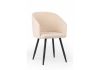 Стул на металлокаркасе Монер 360 бежевый (glory 03) - черный - 2