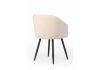 Стул на металлокаркасе Монер бежевый (glory 03) - черный - 4