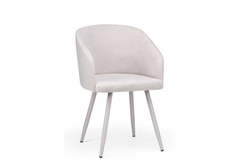 Стул на металлокаркасе Монер светло-серый (glory 36) - серый