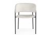 Стул на металлокаркасе Осло белый (milk) - черный - 2