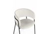 Стул на металлокаркасе Осло белый (milk) - черный - 5