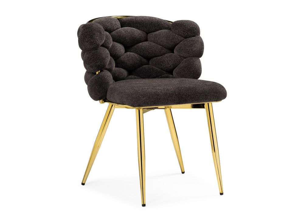 Стул на металлокаркасе Rendi gold - gray